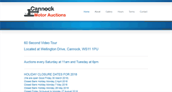 Desktop Screenshot of cannockmotorauctions.co.uk