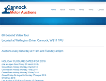 Tablet Screenshot of cannockmotorauctions.co.uk